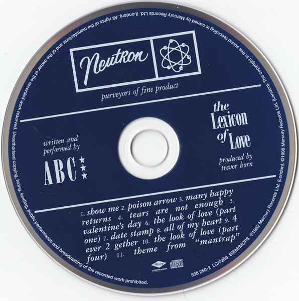 ABC - Lexicon of Love (1998 CD) NM