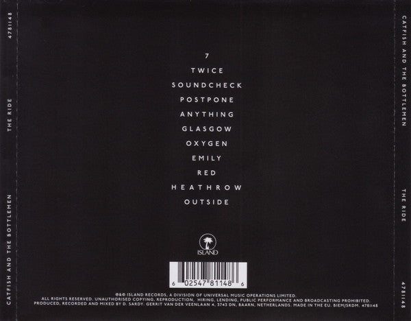 Catfish and the Bottlemen - The Ride (2016 CD) NM