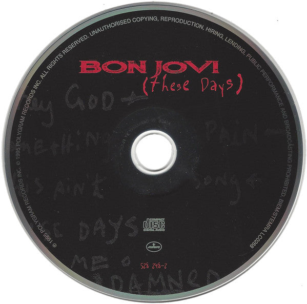Bon Jovi - (These Days) (Special Edition 2 CD Set) VG+