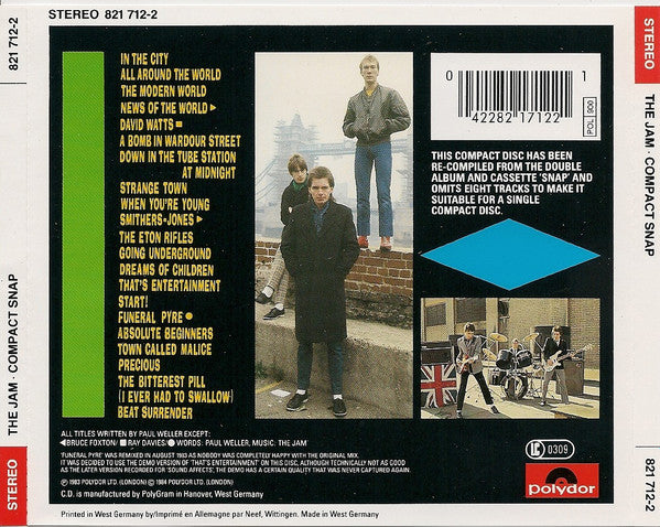 Jam - Compact Snap! (2005 CD) VG+
