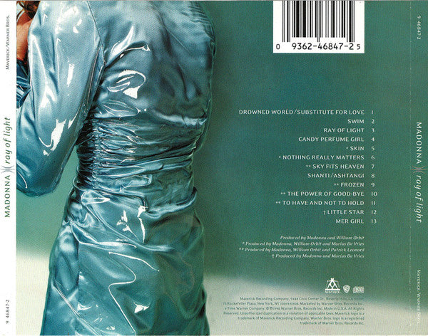 Madonna - Ray of Light (1998 US CD) VG+