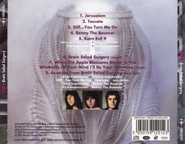 Emerson, Lake & Palmer - Brain salad Surgery (2001 Remastered CD) Mint