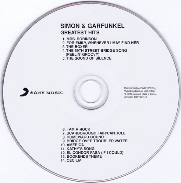 Simon and Garfunkel - Greatest Hits CD Album NM