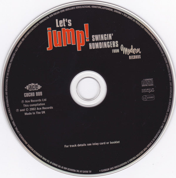 Various - Let's Jump ~ Swinging Humdingers (Ace CD) NM
