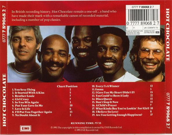 Hot Chocolate - Their Greatest Hits (1993 CD) VG+