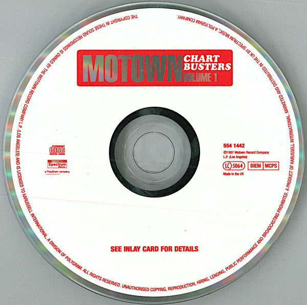 Various - Motown Chartbusters Vol.1 (1997 CD) Mint