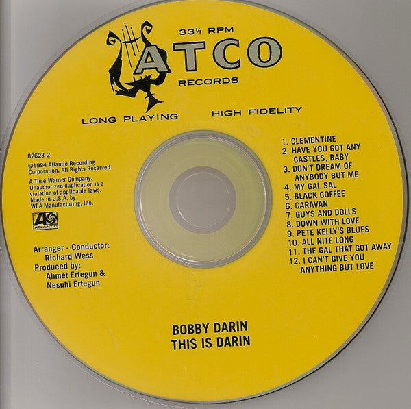 Bobby Darin - This Is Darin (US 1994 CD) Mint