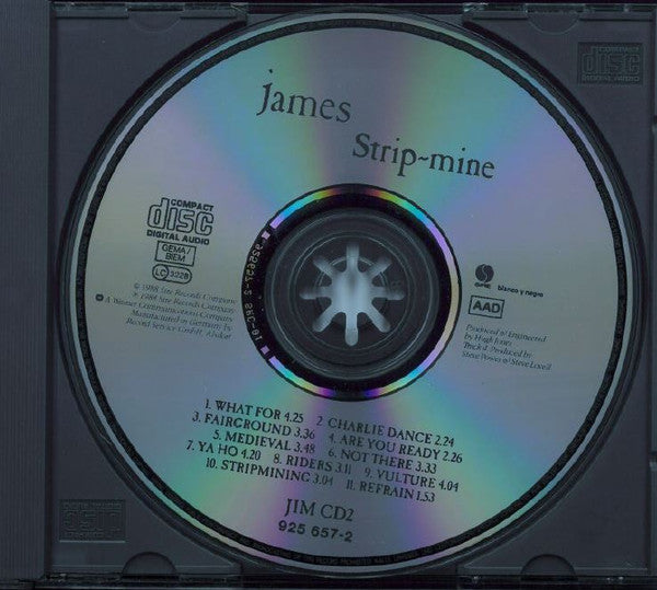 James - Strip-Mine (1988 CD) Mint