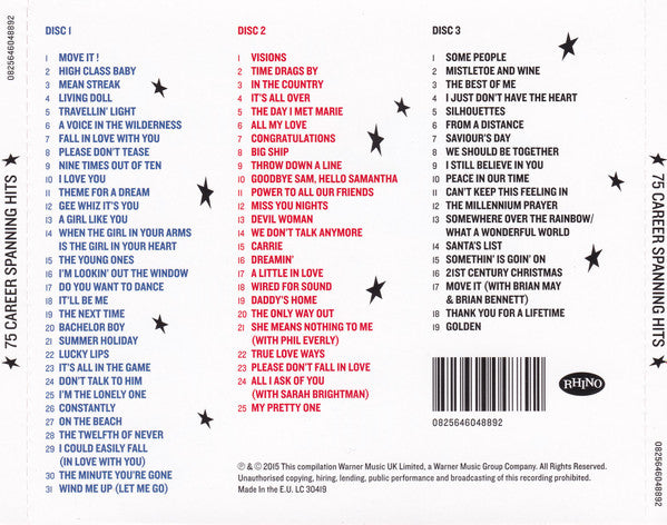 Cliff Richard - Cliff Richard 75 at 75 (2015 Triple CD Set) Sealed
