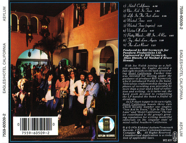 Eagles - Hotel California (2000 CD) NM