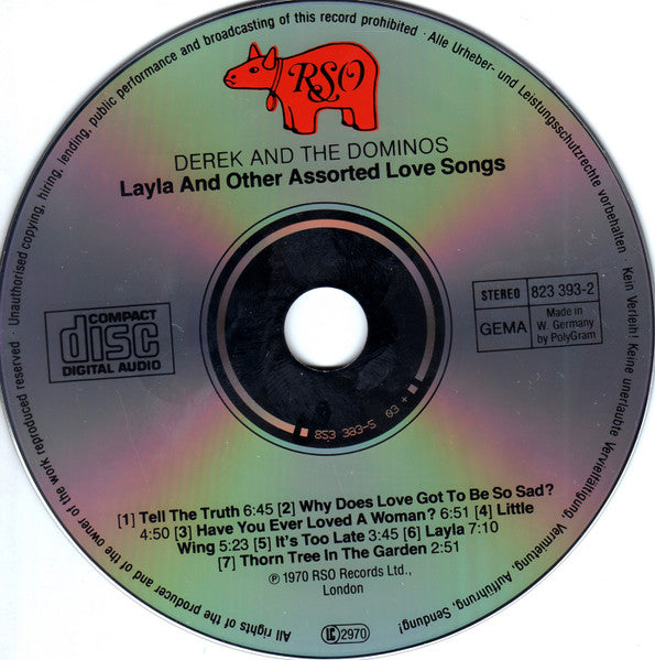 Derek & the Dominos - Layla (1988 'Fatboy' Double CD) NM