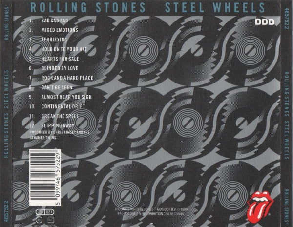 Rolling Stones - Steel Wheels (1989 CD) VG+