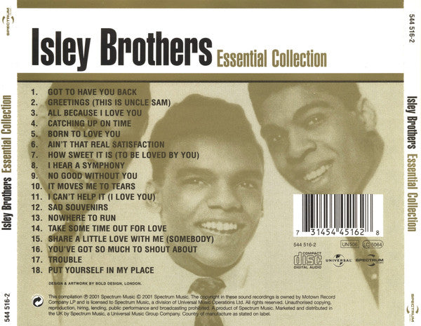 Isley Brothers - Essential Collection (2001 CD) Mint