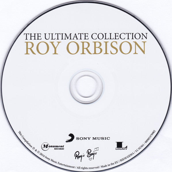 Roy Orbison - The Ultimate Collection (2016 CD) Mint