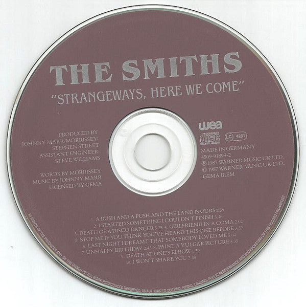 Smiths - Stangeways, Here We Come (1993 CD) VG+