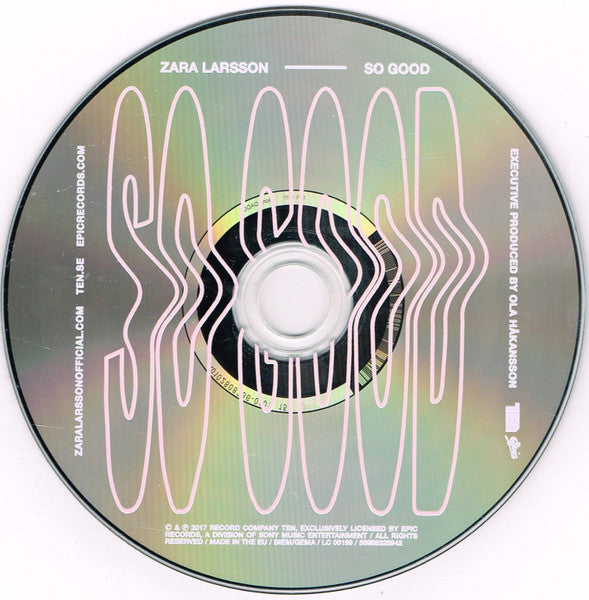 Zara Larsson - So Good (2017 CD) Sealed