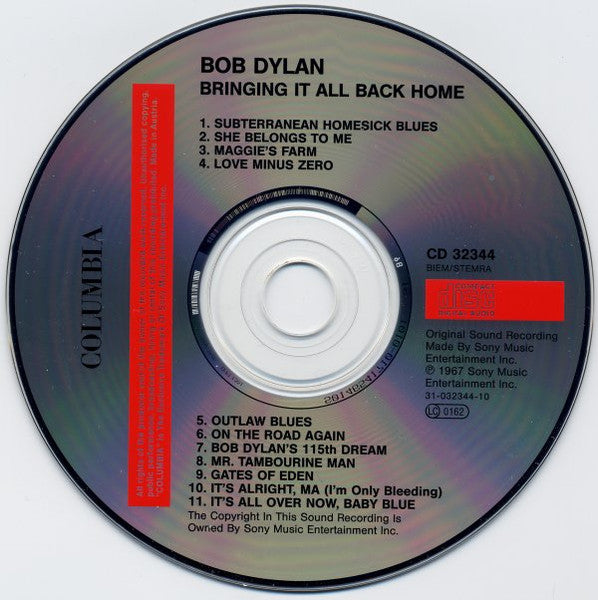 Bob Dylan - Bringing it all back Home (2000 CD) NM