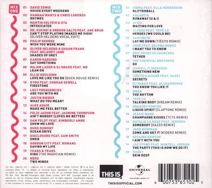 Various - This is Dance 2016 (2015 DCD) NM