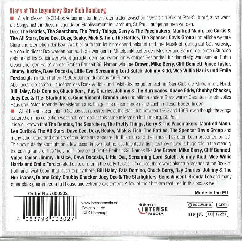 Various - The Legendary Star Club Hamburg (2016 10xCD Box Set) Sealed