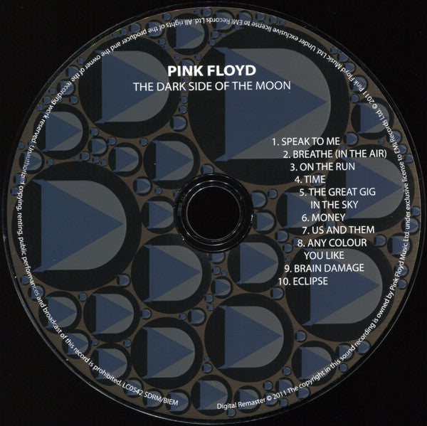 Pink Floyd - Dark Side of the Moon (2011 Remaster CD) NM