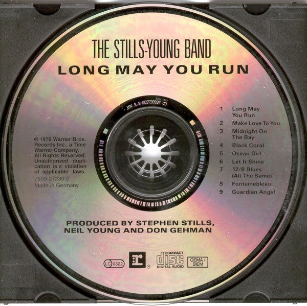 Stills-Young Band - Long May You run (2005 CD Album) NM