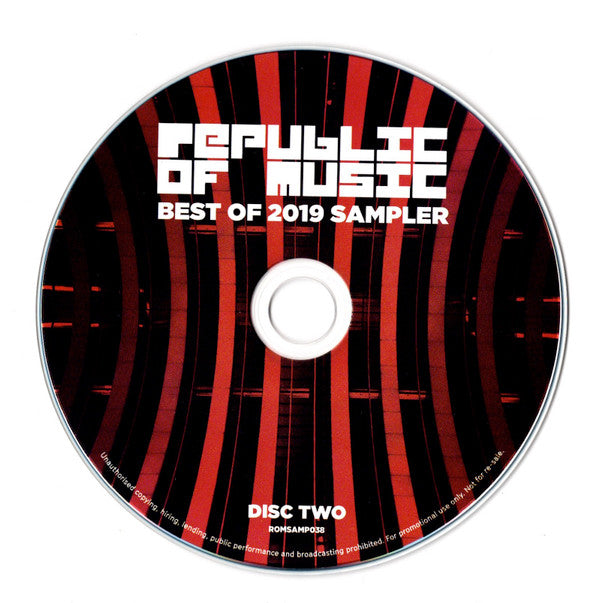 Republic of Music - Various (2019 Sampler) Electronic Music CD