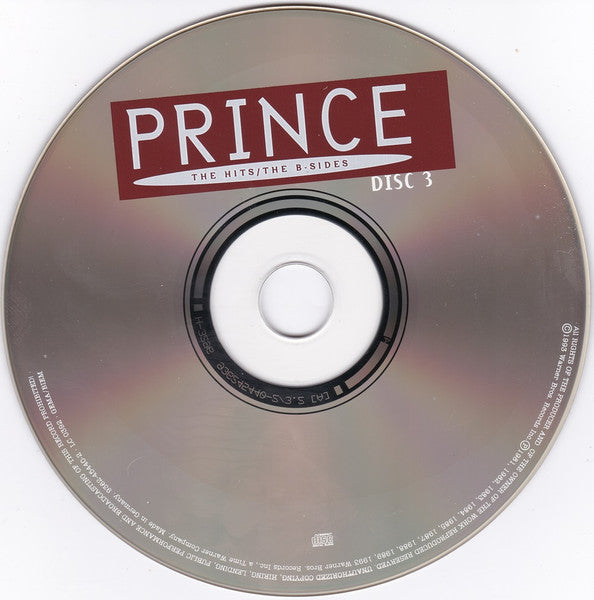 Prince - The Hits / The B-Sides (3 CD Set 1993) Mint
