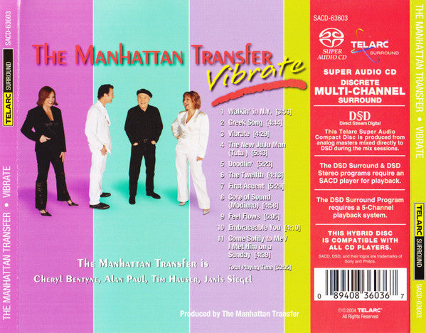 Manhatten Transfer - Vibrate (SACD Hybrid Multi) Mint