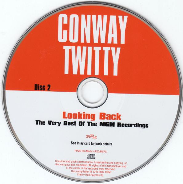 Conway Twitty - Looking Back (Rare 2002 rpm CD) NM
