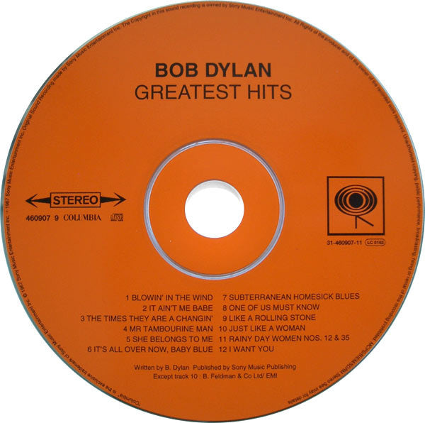 Bob Dylan - Greatest Hits (1997 CD) NM