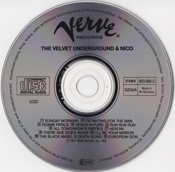 Velvet Underground & Nico (Andy Warhol) Remastered CD Album