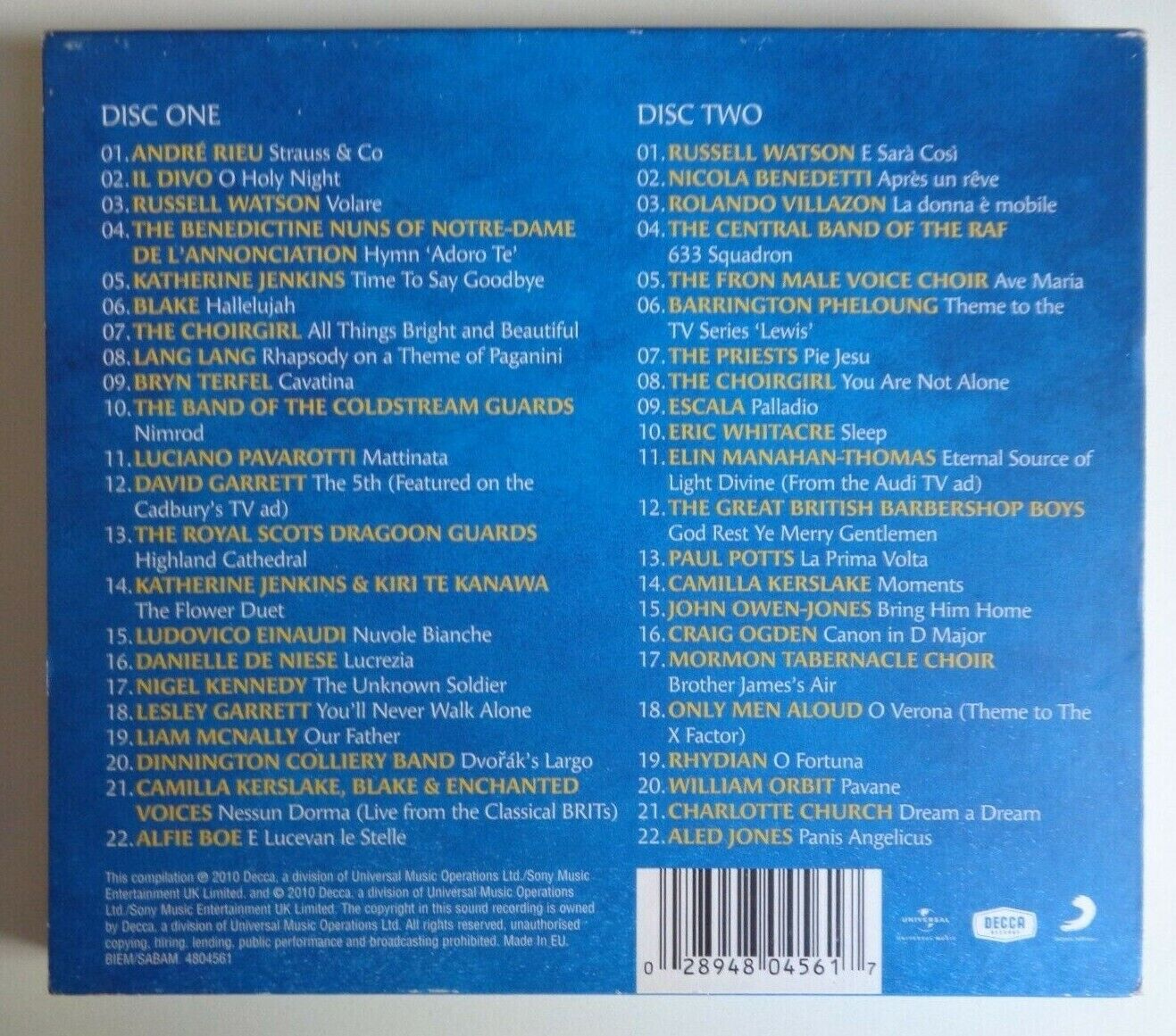 Various - The Classical Album 2011 (Double CD Album) NM