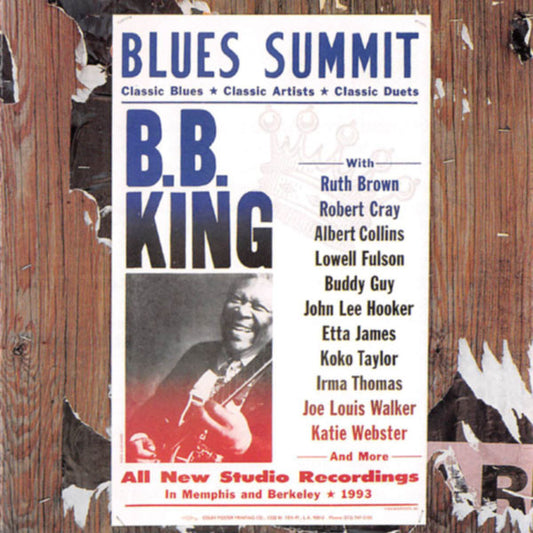 B.B King - Blues Summit (1993 CD) Mint