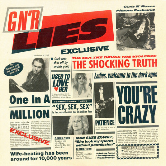 Guns N' Roses - Lies (1988 'Sonopress' CD) NM