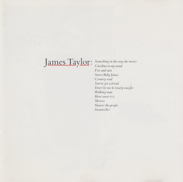 James Taylor - Greatest Hits (CD Album) VG+