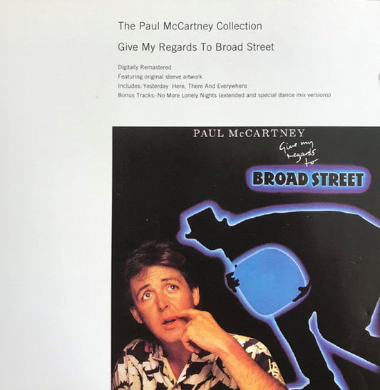 Paul McCartney - Give my Regards to Broad Street (UK Swindon CD) Mint