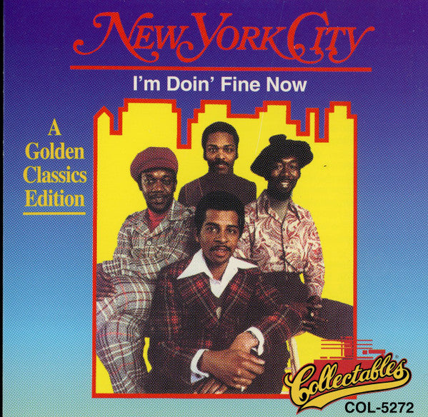 New York City - I'm Doin' Fine Now (Rare 1993 US CD) NM