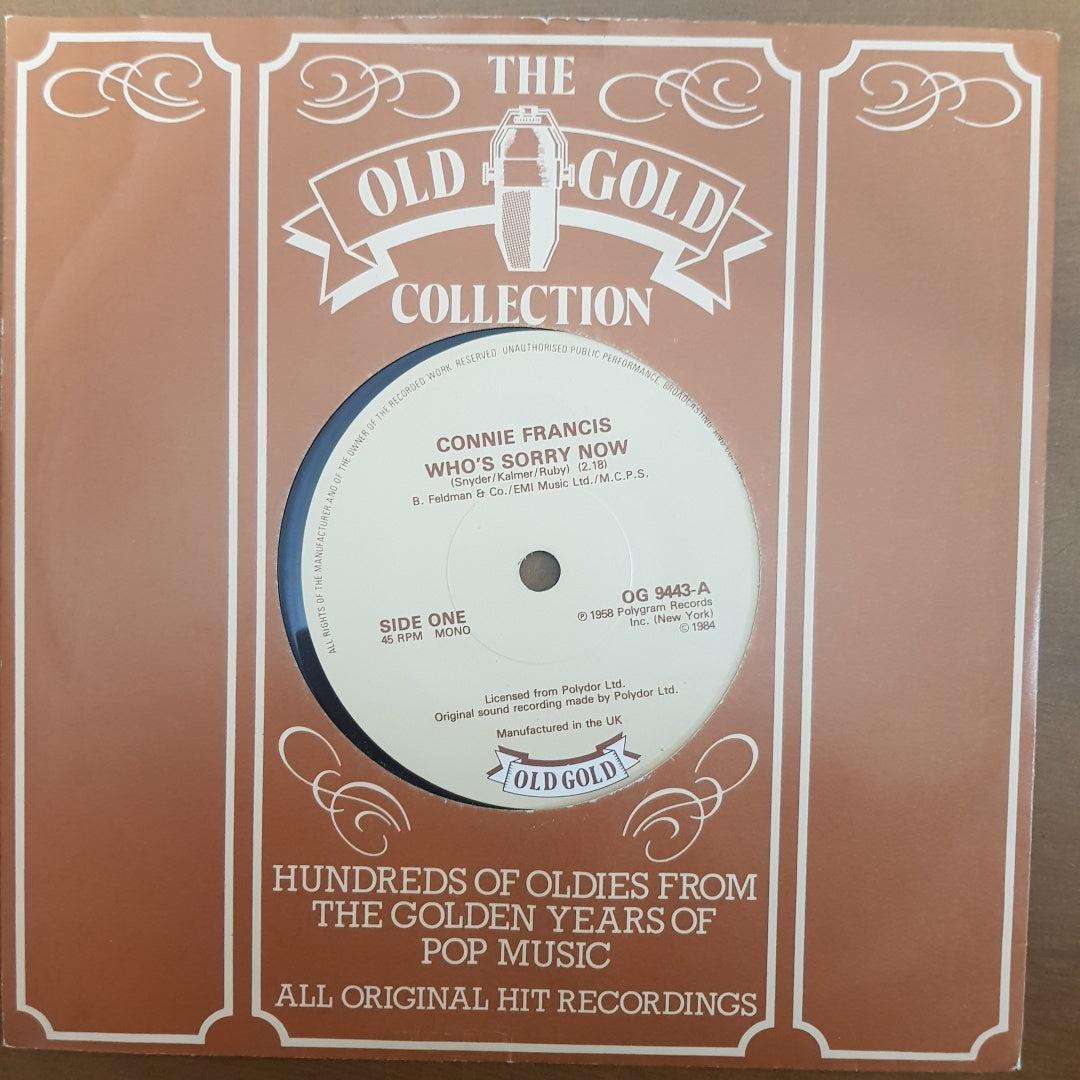 Connie Francis - Who's Sorry now (Old Gold Vinyl 7" Single) NM