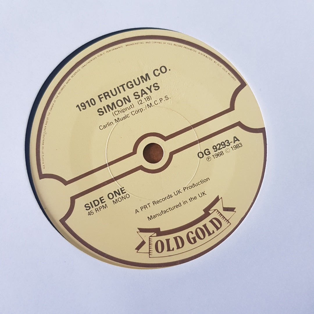 1910 Fruitgum Co - Simon Says / Yummy, Yummy, Yummy (Vinyl 7" Single) VG+