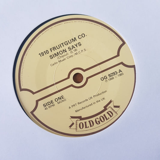 1910 Fruitgum Co - Simon Says / Yummy, Yummy, Yummy (Vinyl 7" Single) VG+