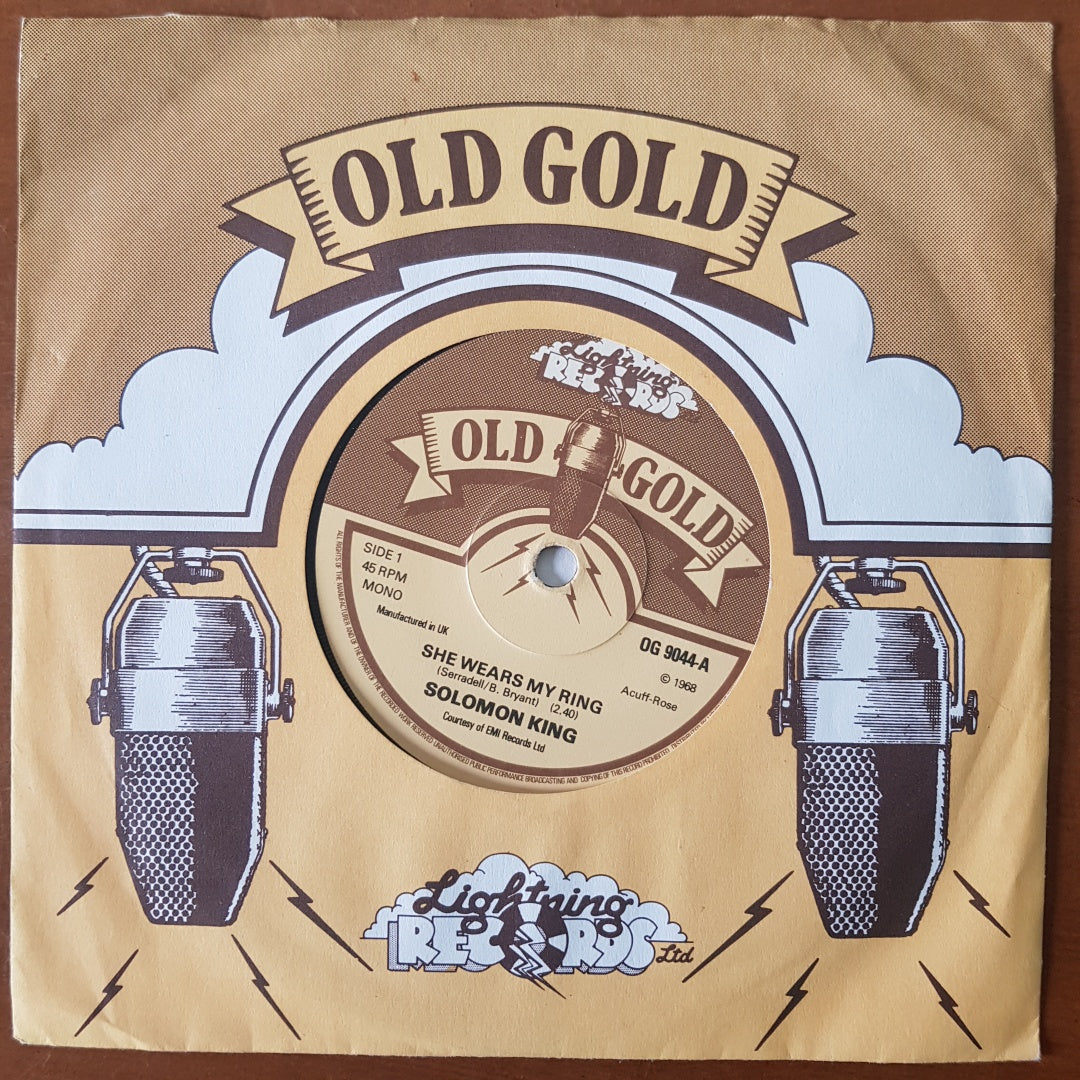 Solomon King - She Wears my Ring (Old Gold Vinyl 7" Single) NM