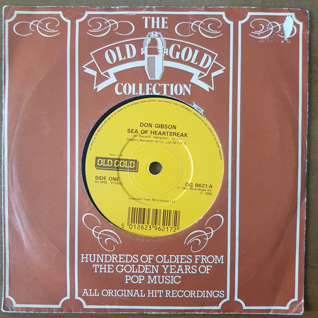 Don Gibson - Sea of Heartbreak (Vinyl 7" Single) EX