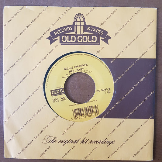 Bruce Channel - Hey! Baby (Vinyl 7" Single) VG+