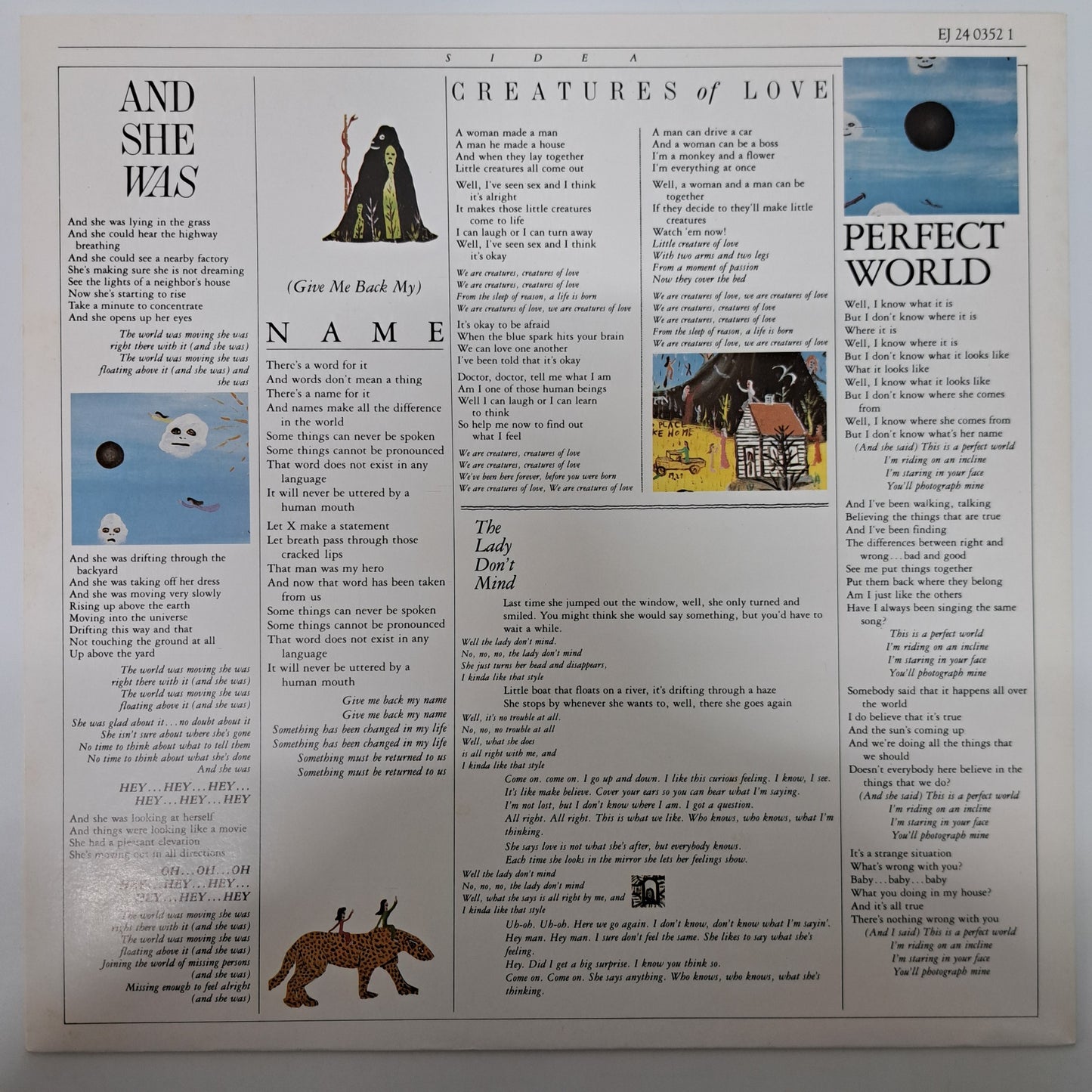 Talking Heads - Little Creatures (1985 UK Vinyl LP) NM/NM