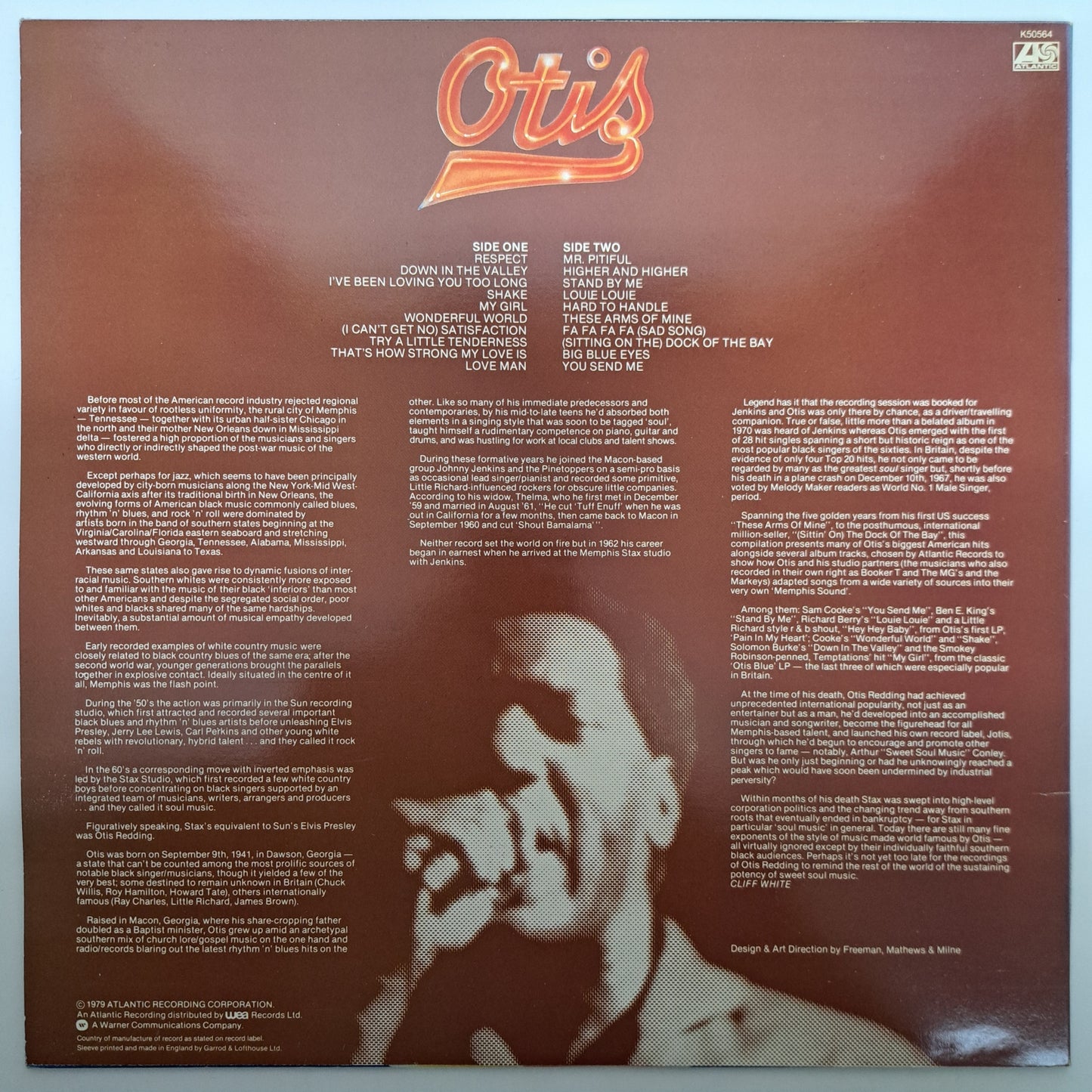 Otis Redding - Otis (1979 UK Atlantic Vinyl LP) NM/NM