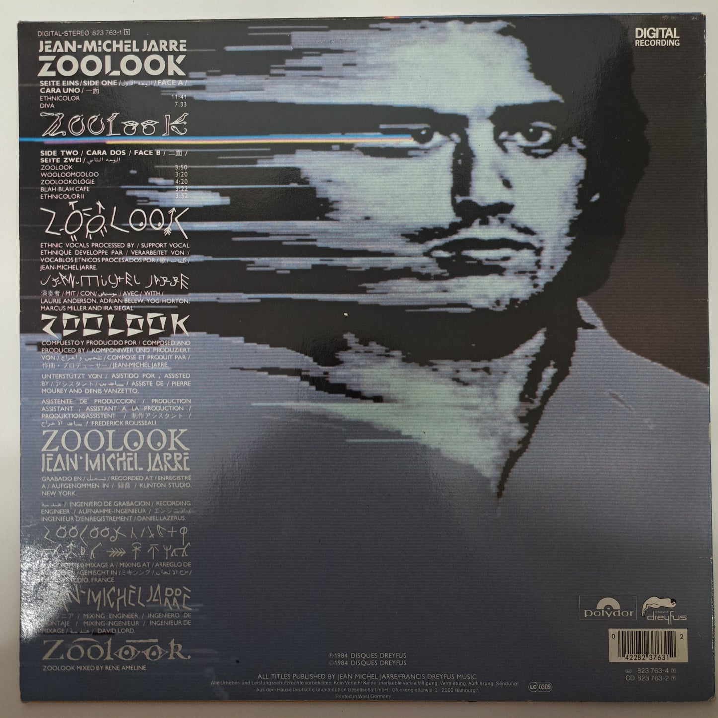 Jean-Michel Jarre - Zoolook (Vinyl LP UK 1984) EX/NM