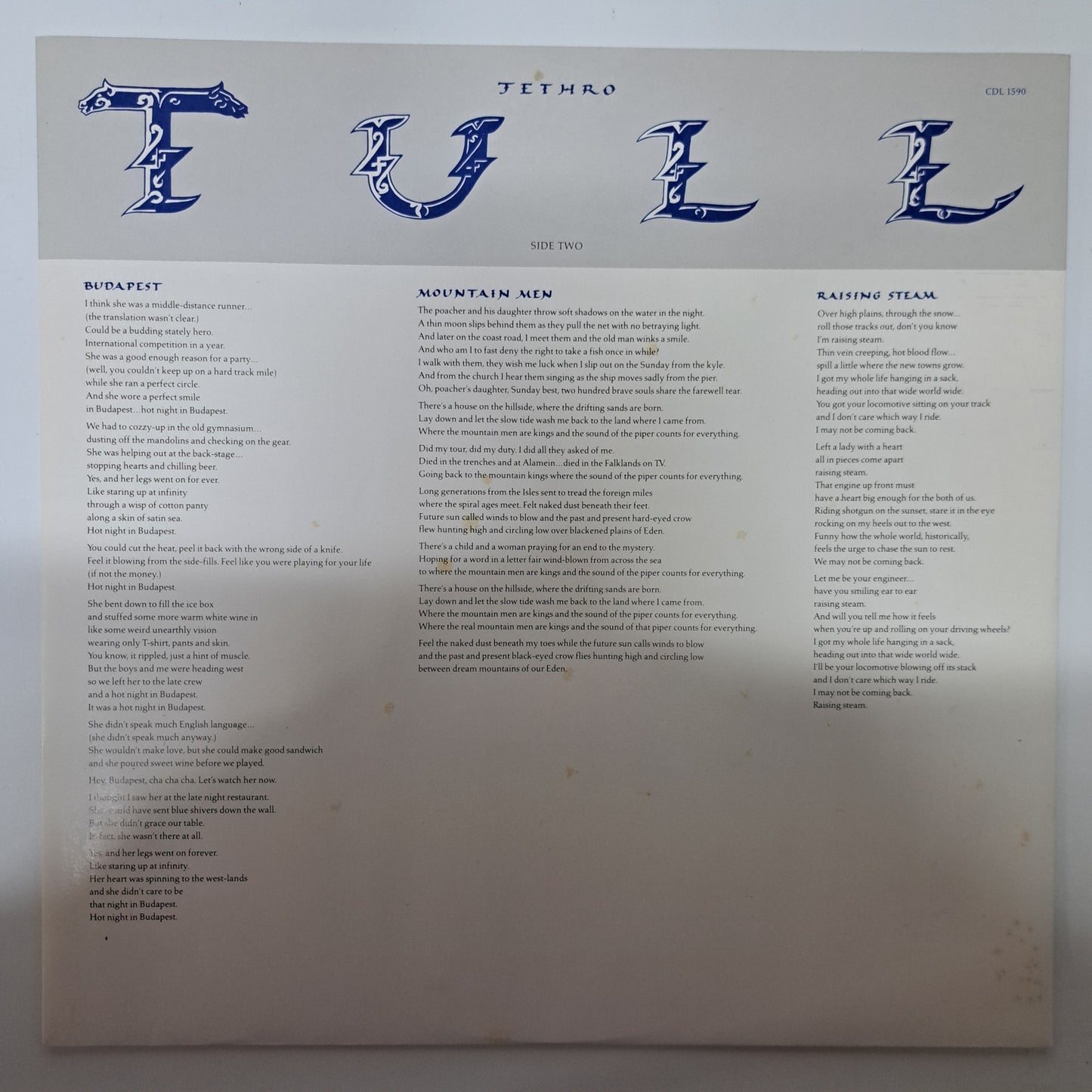 Jethro Tull - Crest of a Knave (Vinyl LP 1987 UK) EX/NM