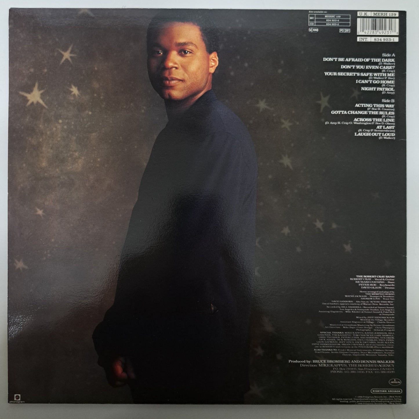 Robert Cray Band - Don't be Afraid of the Dark (Vinyl LP 1988 UK) NM/NM