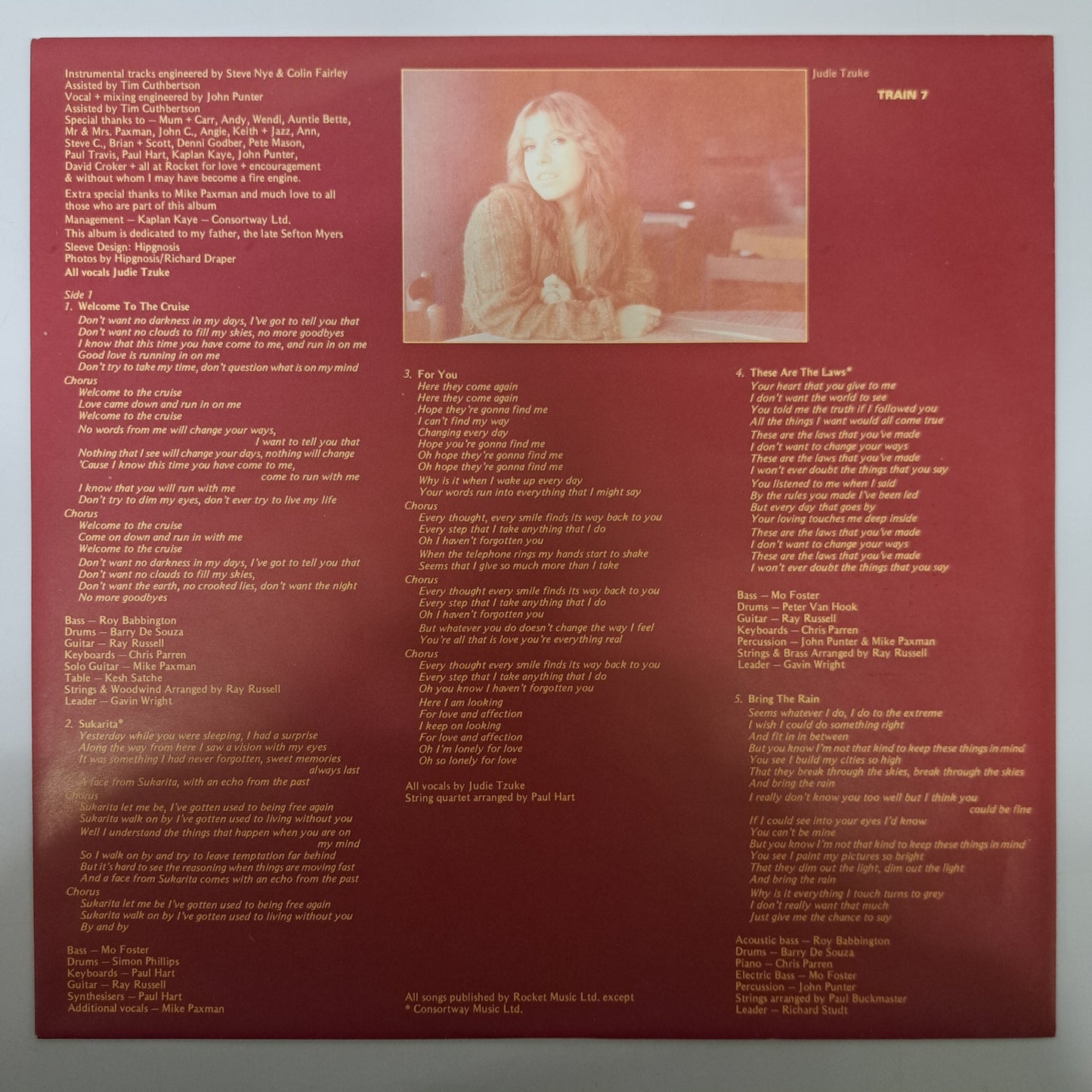 Judie Tzuke - Welcome to the Cruise (Vinyl LP UK 1979) NM/NM