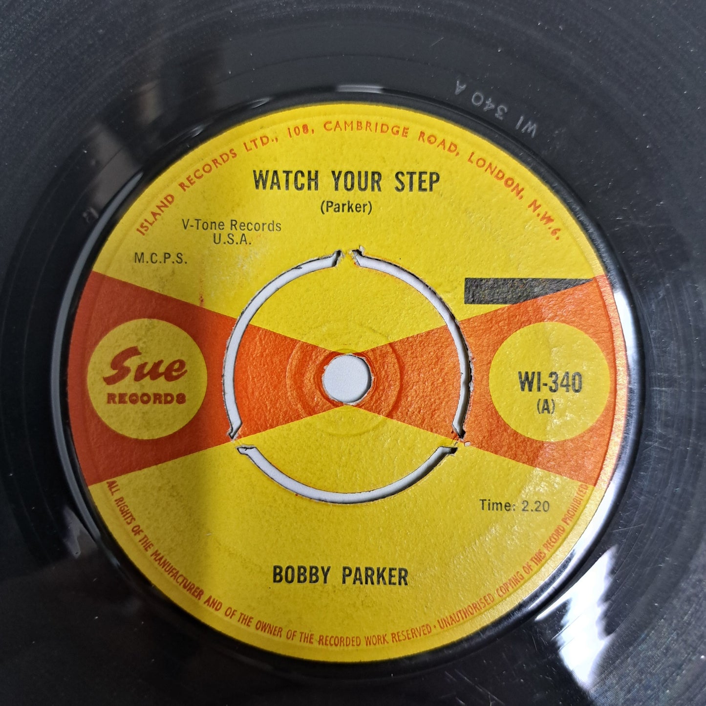 Bobby Parker - Watch Your Step (Vinyl Single 1964 Sue 45) VG+